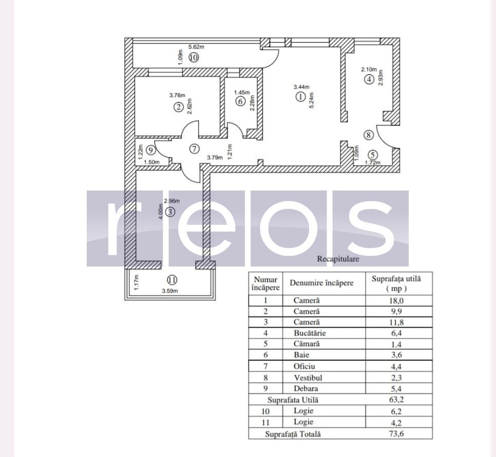 VANZARE APARTAMENT 3 CAMERE DUBLU VEDERE 70MP PARKLAKE DRISTOR TITAN - Poză 17