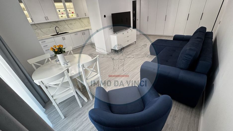 Prima inchiriere, mobilat utilat modern, 2 camere, terasa 12 m2, AC - Poză 2