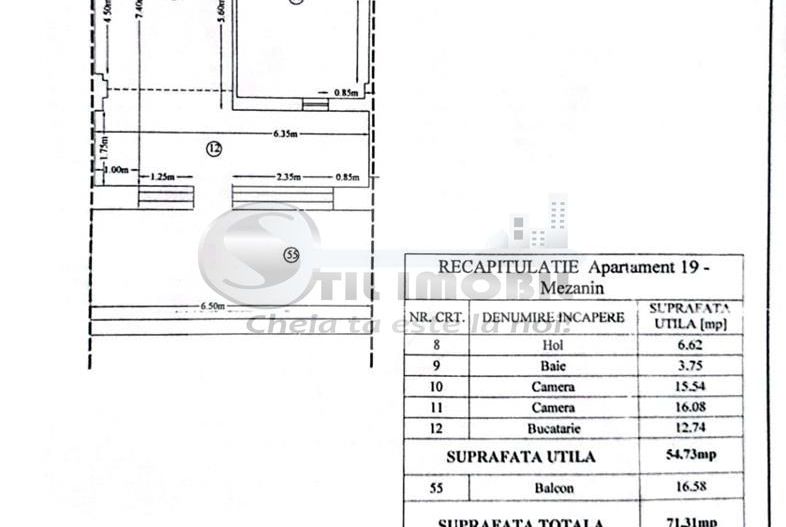 Apartament 2 Camere Decomandat Intabulat  54 m2+ 17m2(terasa) in Tatarasi - Poză 17