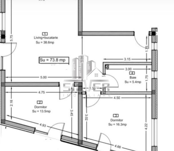 Apartament cu 3 camere/74 mp/gradina 62 mp. - Poză 4