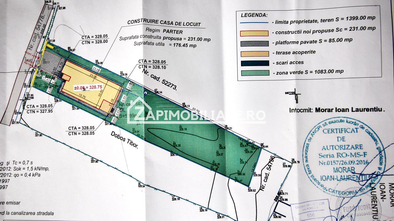 Casa 5 camere pe 1 nivel cu garaj si gard 176mp,1400mp teren - Poză 9