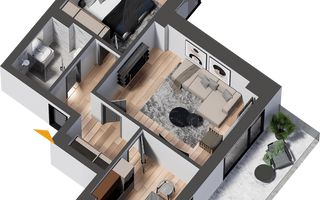 Promo! Apartament NOU 2 camere 68 mp + loc de parcare Cug 138800 euro - Poză 6