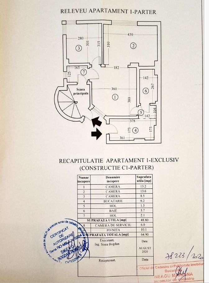 Apartament cu farmec interbelic | 3 camere | Domenii - Schiță 25