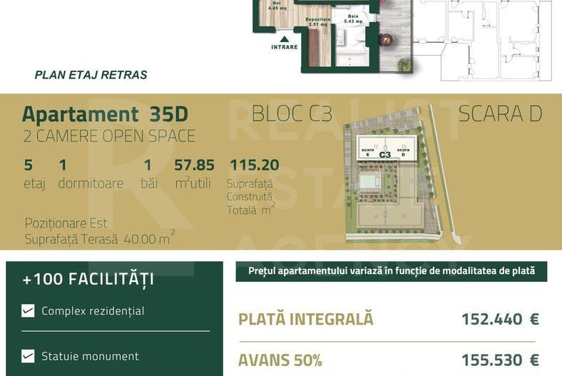 Vânzare, apartament, 2 camere, zona Torontalului, Timișoara - Poză 8