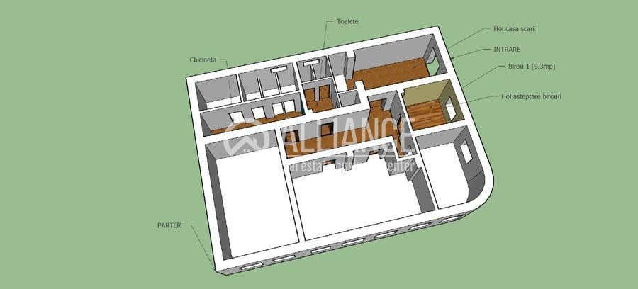 Spatii birouri si comerciale in cladire birouri ultracentral,langa magazin Tomis - Poză 3