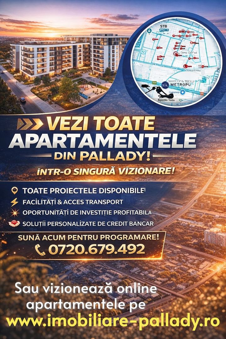 Apartament 3 Camere cu TERASA superb, Pallady Titan,Metrou,STB,OFERTA - Poză 6