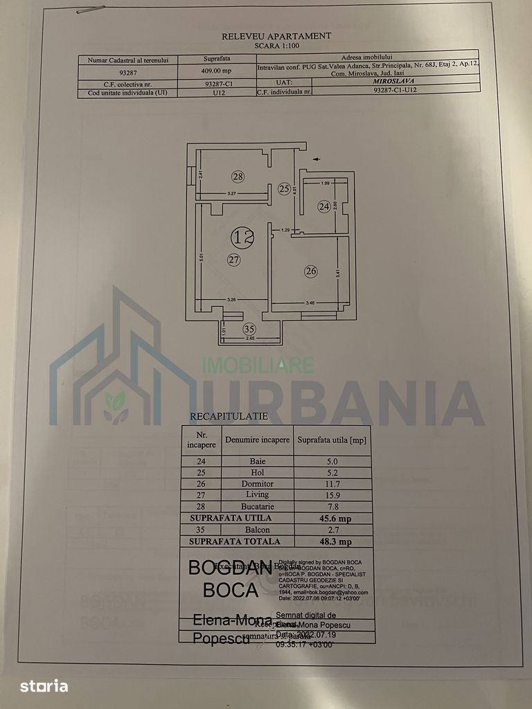 Vând apartament cu două camere în complexul panoramic residence cug - Poză 10