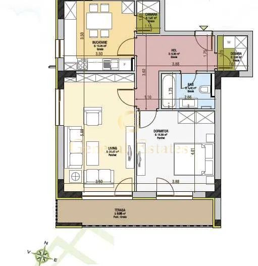 Chirie 2 Camere | Urban Pentha, lângă Mall Coresi - Poză 6