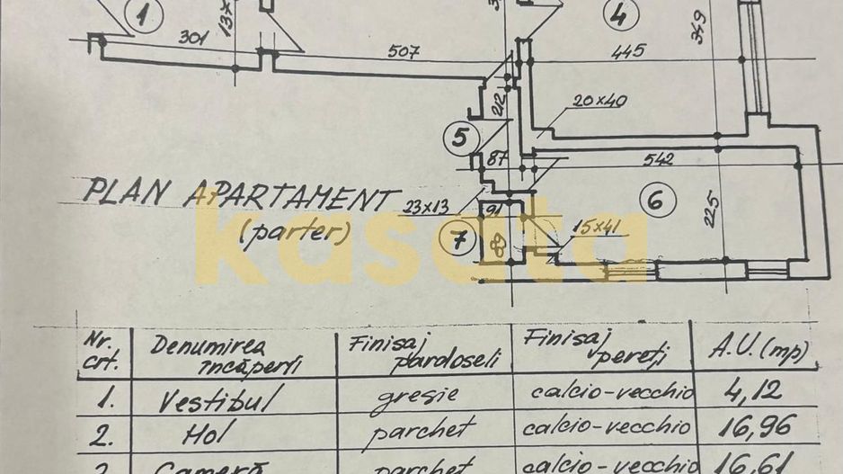 3 camere ultracentral | Armenească | parter înalt - Schiță 10