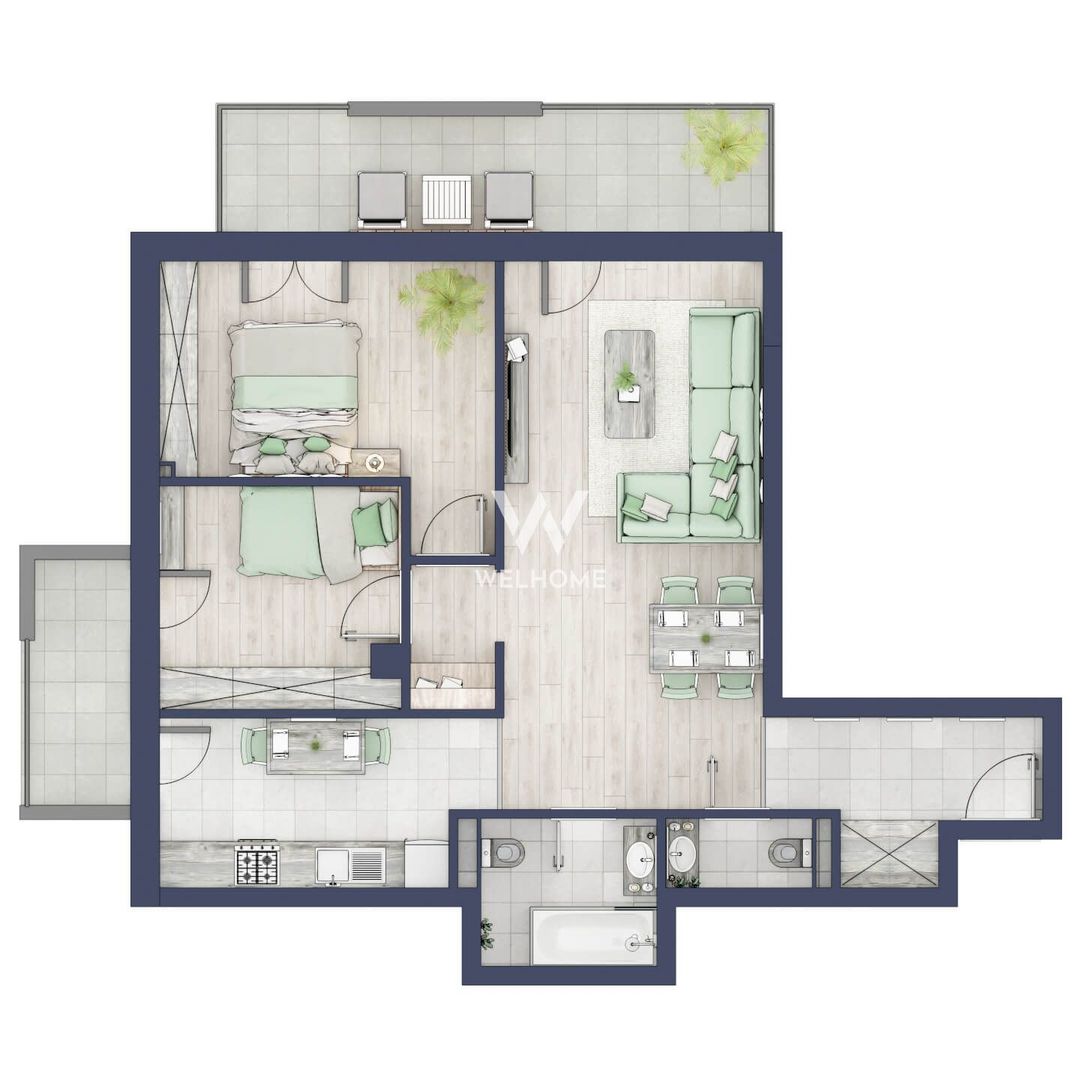 Apartament 3 camere  - Turnisor, Sibiu - Schiță 21