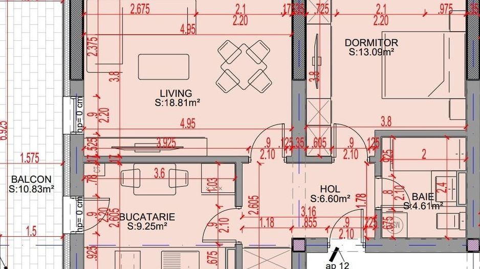 Oferta Lansare 2 camere bloc boutique  parcul Teilor - Schiță 6