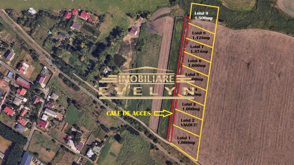 De vânzare terenuri intravilane – Catamărești Deal (după calea ferată) - Poză 1