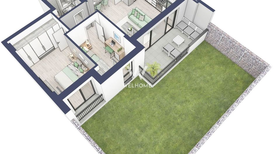 Apartament 3 camere cu Gradina. Sibiu - Schiță 10