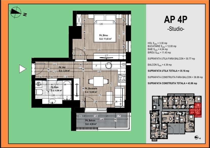 Studio de vanzare Otopeni - Poză 3