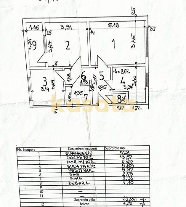 3 Camere 🏢 | Drumul Taberei 📍| Kaufland 🛒| Metrou Valea Ialomitei - Schiță 15