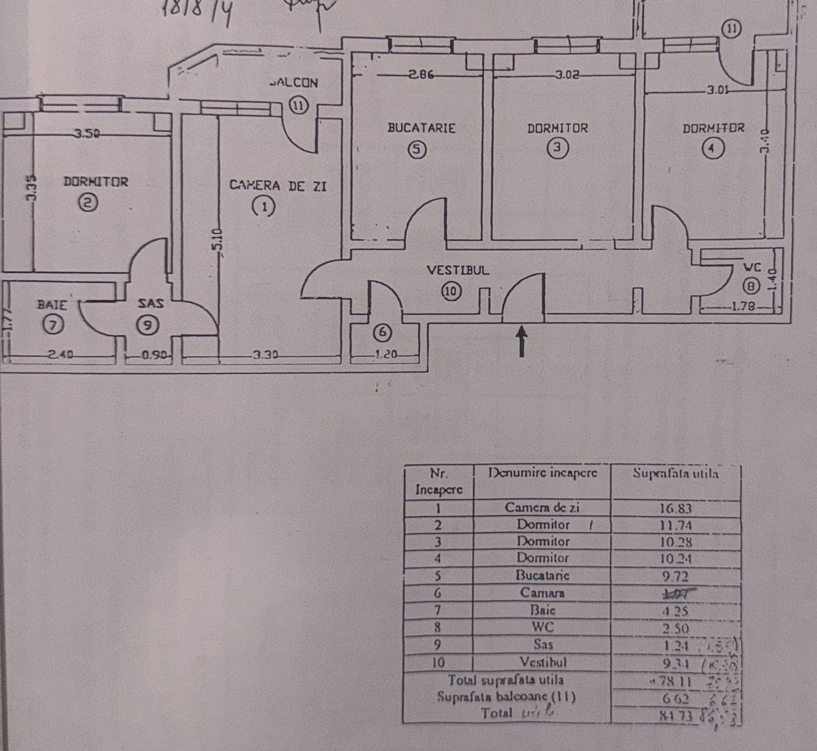 Apartament 4 Camere, modificat in 3- Calea Moșilor- bloc 1980 - Poză 6