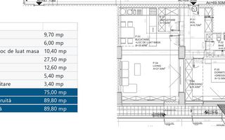 2 camere PREMIUM 85 mp - Schiță 15