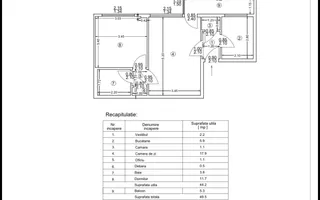 Apartament cu doua camere semidecomandat, piata Domenii - Poză 14