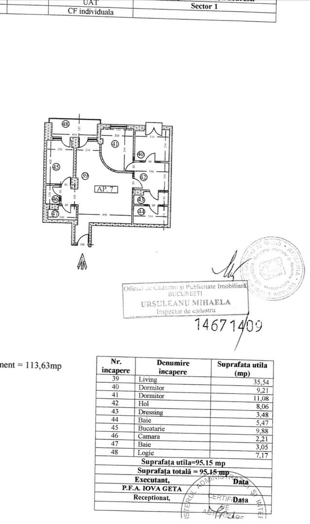 Apartament premium 3 camere Cartierul Francez, et. 1, terasă, parcare - Poză 9