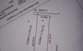 Teren intravilan de vânzare în Miroslava, Valea Adâncă, strada Cicoarei - Poză 1