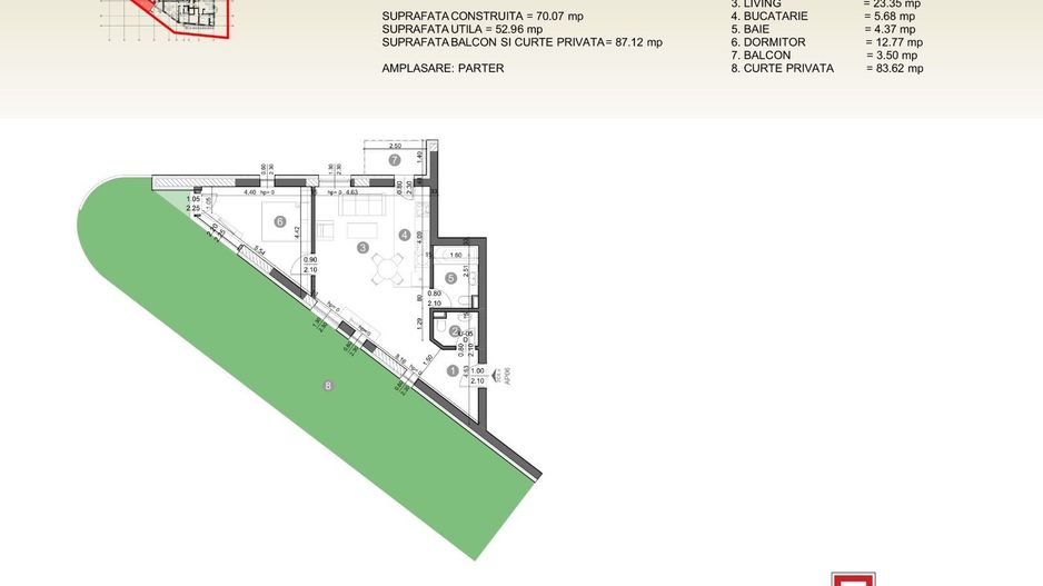 Apartament 2 camere I Complex T26 - Poză 10