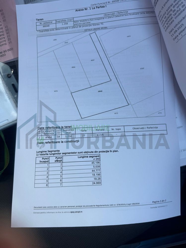 Teren intravilan de vanzare, Valea Lunga, Comuna Holboca, Iasi - 1280 mp - Poză 1