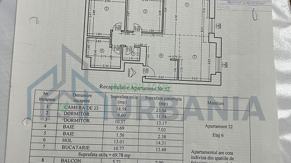 Apartament 3 camere, 2 băi, etaj 6, mobilat – Green Park, Tătărași - Poză 15