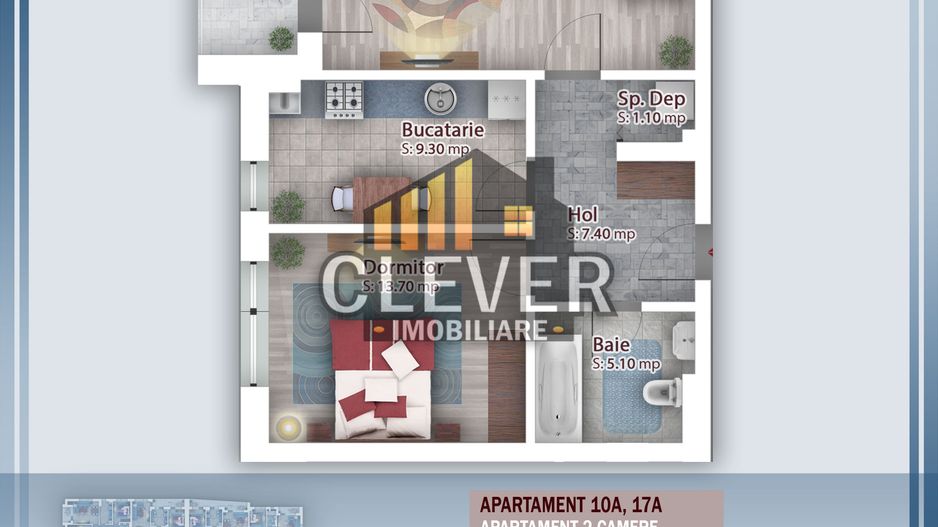 Apartament 2 camere Finalizat  Pallady Metrou Teclu Promo parcare - Schiță 13