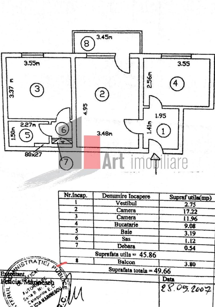 Vânzare apartament 2 camere semidecomandat Piața Progresul - Poză 2