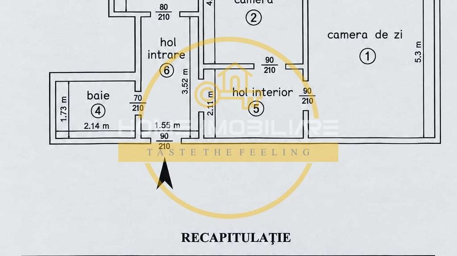 Apartament  2 camere ,decomandat , Bld.Alexandru cel bun 55 mp - Poză 8
