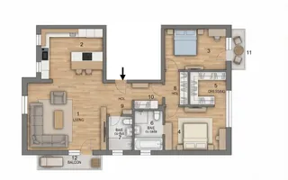 Apartament 3 camere, 102 mp, 2 parcări, Greenfield Băneasa - Poză 19