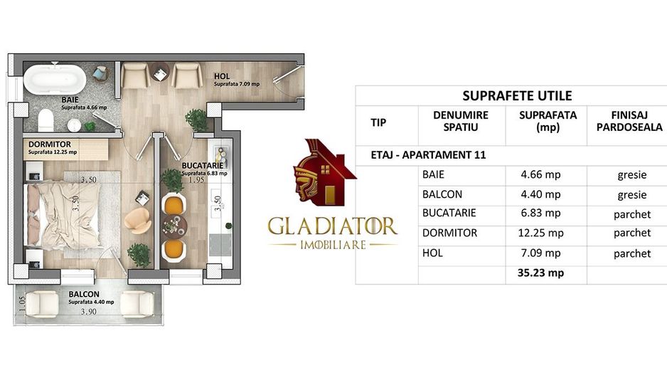 Apartament 1 camere, decomandat, bloc nou, Capat CUG - Lunca Cetatuii - Poză 5