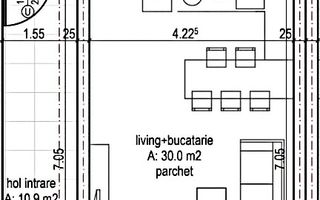 Apartament 2 camere + gradina 50 mp, la cheie , Cristian - Schiță 7