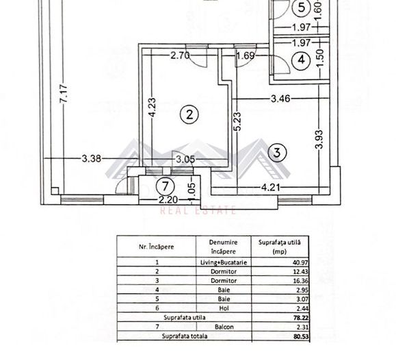 Apartament 3 camere Otopeni ultracentral – de la dezvoltator - Schiță 9