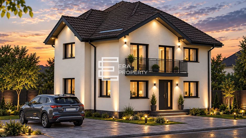 Casă individuală cu 5 camere, 148 mp utili, teren 450 mp – Cristian, Sibiu - Poză 1