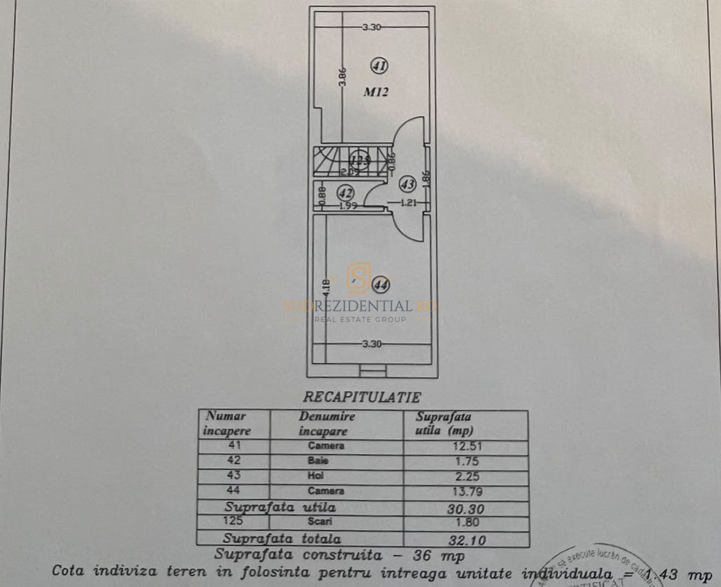 Apărătorii Patriei - duplex 3 camere, 8 minute de metrou - Schiță 14