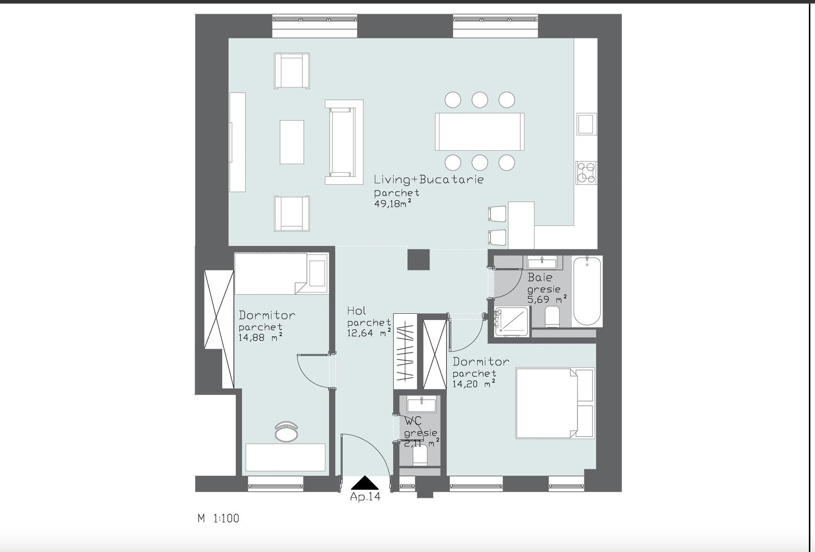 Apartament renovat în clădire istorică - are garaj - Poză 1