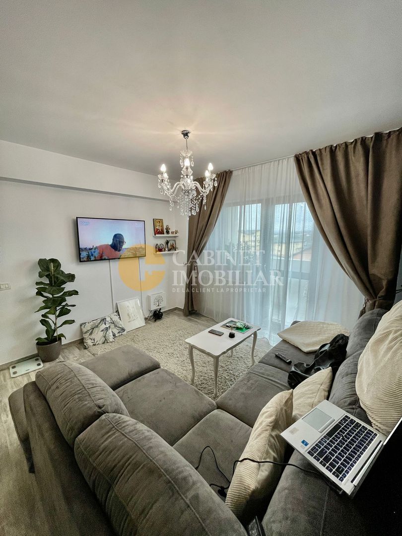 Etaj 2 Apartament 2 Camere Bloc Nou Mobilat si Utilat 10 Minute Palas - Poză 3