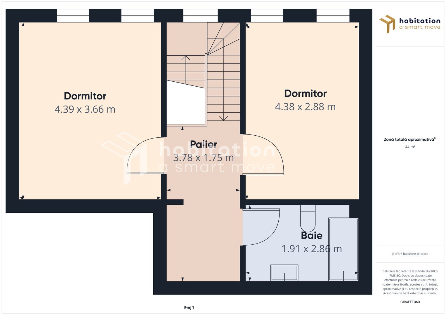 Apartament stil duplex,  cu scara interioară, zona Mircea cel Bătrân - Poză 20