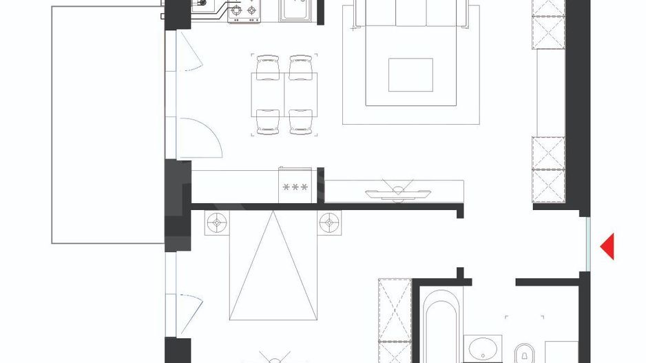 Vânzare, studiou dublu tip 2A, HILS Republica, București - Poză 12