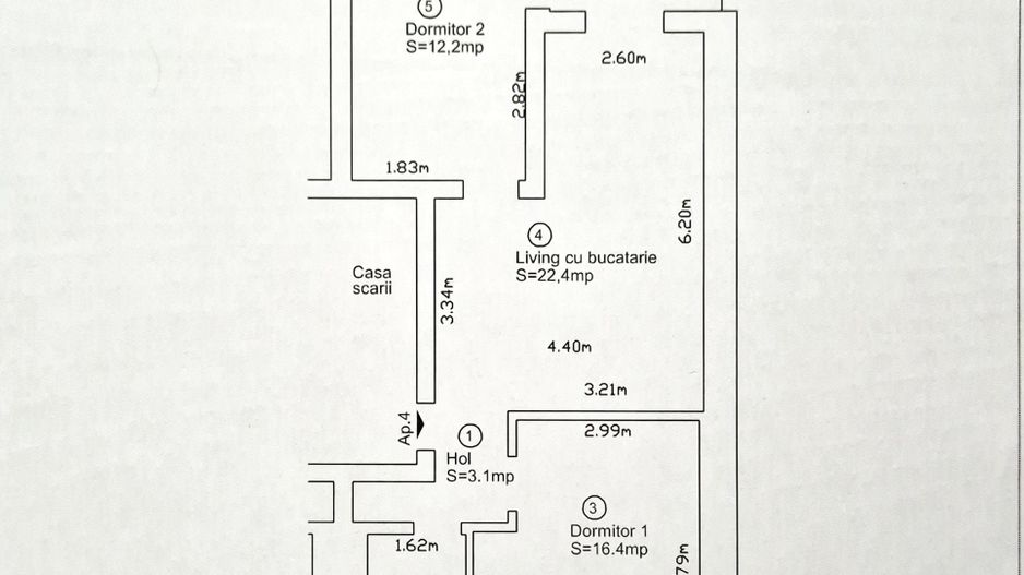 COMISION 0, Apartament 3 Camere, Mobilat, Utilat, Etaj 1, Mosnita Noua - Poză 14