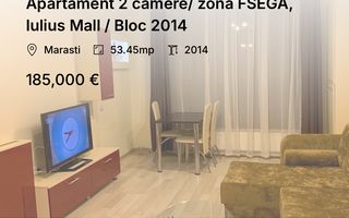 Apartament 2 camere/ zona FSEGA, Iulius Mall /  Bloc 2014 - Poză 1