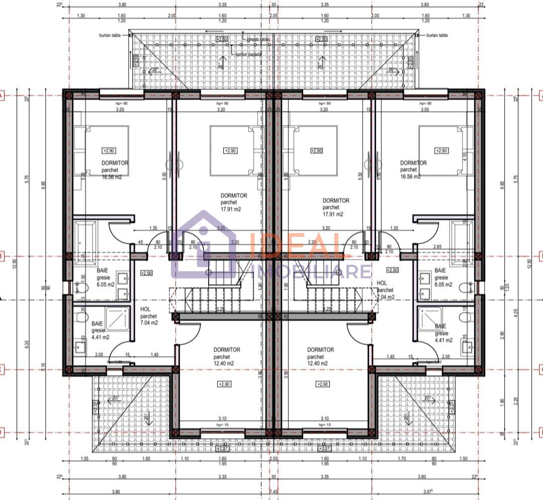 Duplex  Modern cu 6 camere, si teren de 270 mp, in Selimbar - Schiță 9