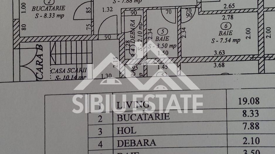 Apartament decomandat cu 3 camere,s.u.74.6mp-etaj 1-Cart. Arhitectilor - Poză 9