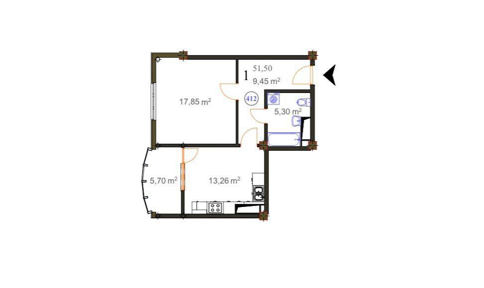Apartament cu 1 cameră, Ciocana, Chișinău - Poză 4