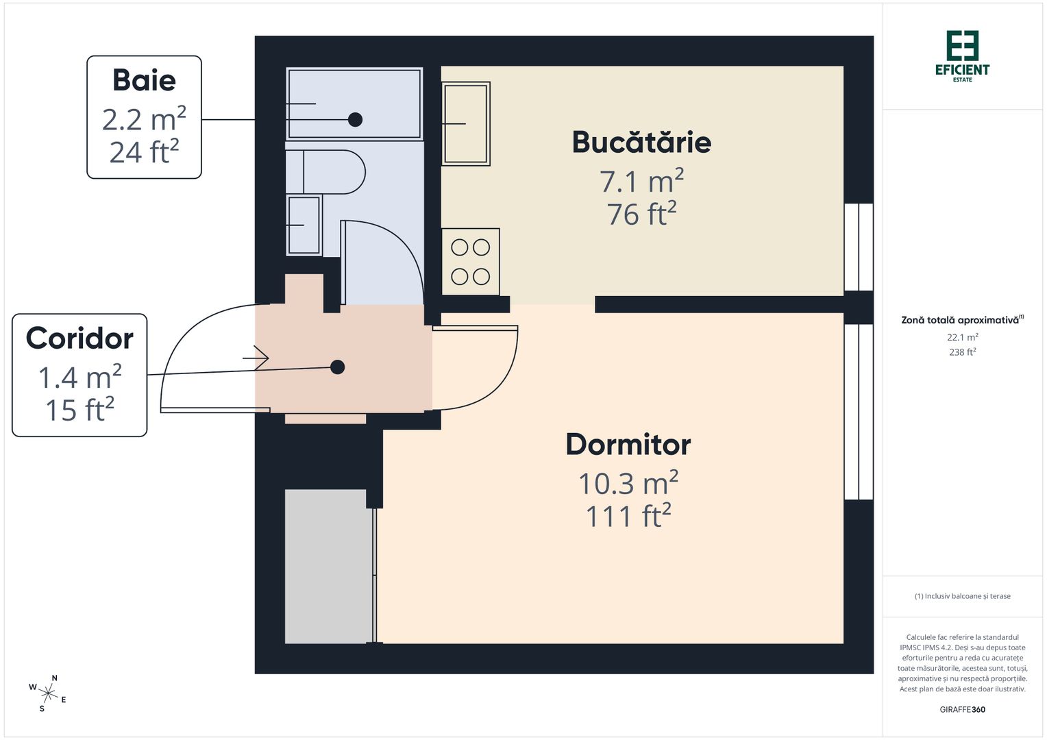 Garsonieră etajul 1 - Cartier Freidorf - Timișoara - Poză 14
