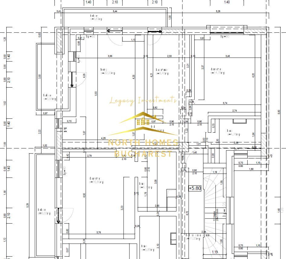 Ap 3 camere, 2 bai, 3 balcoane + parcare subterana - Casa Presei - Poză 11