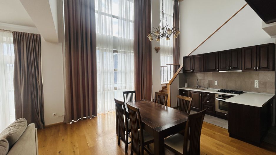 Penthouse de inchiriat, zona buna, terasa mare, mobilat si utilat - Poză 15