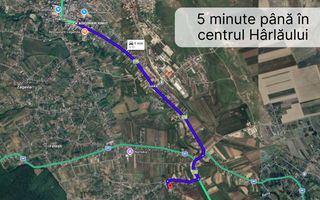 Teren intravilan construibil, 1.800 mp, acces la două drumuri, lângă E58, Scobinți - Poză 2
