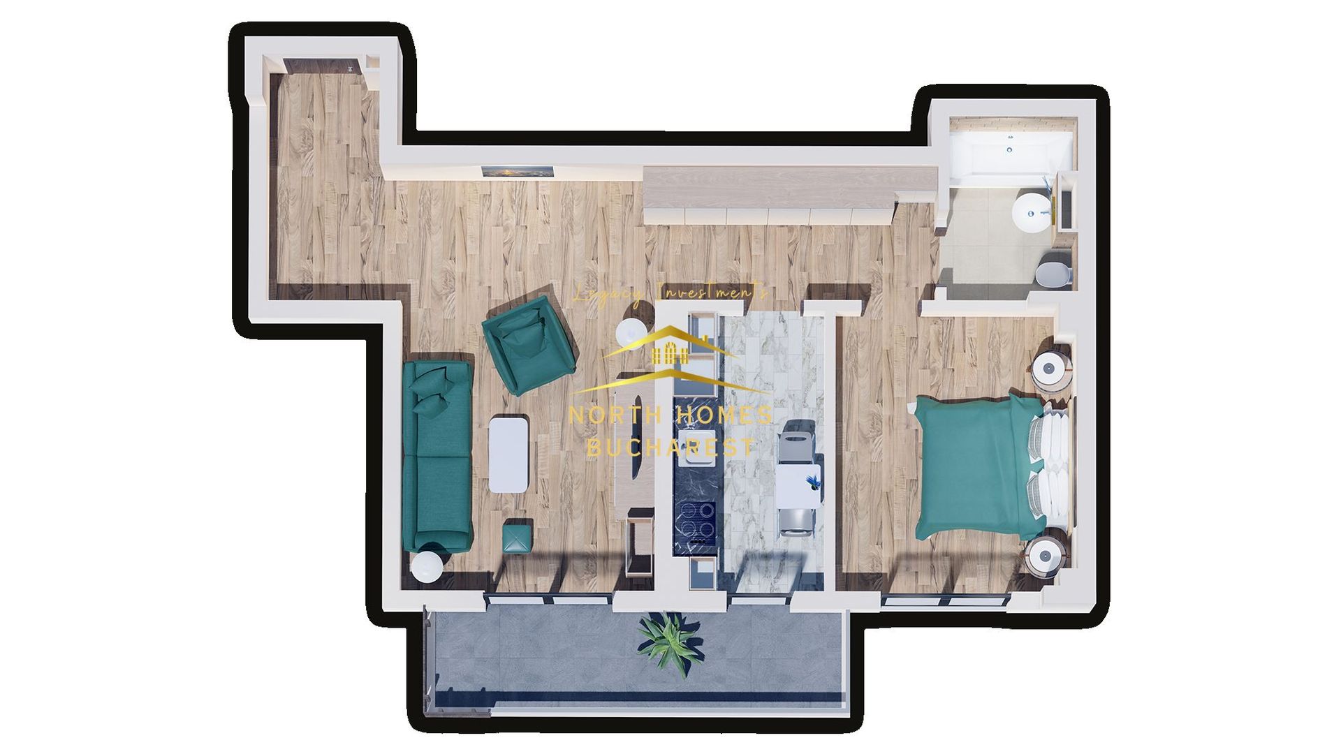 0% COMISION - 2 camere de vanzare, centrala, AC, zona Straulesti - Poză 14